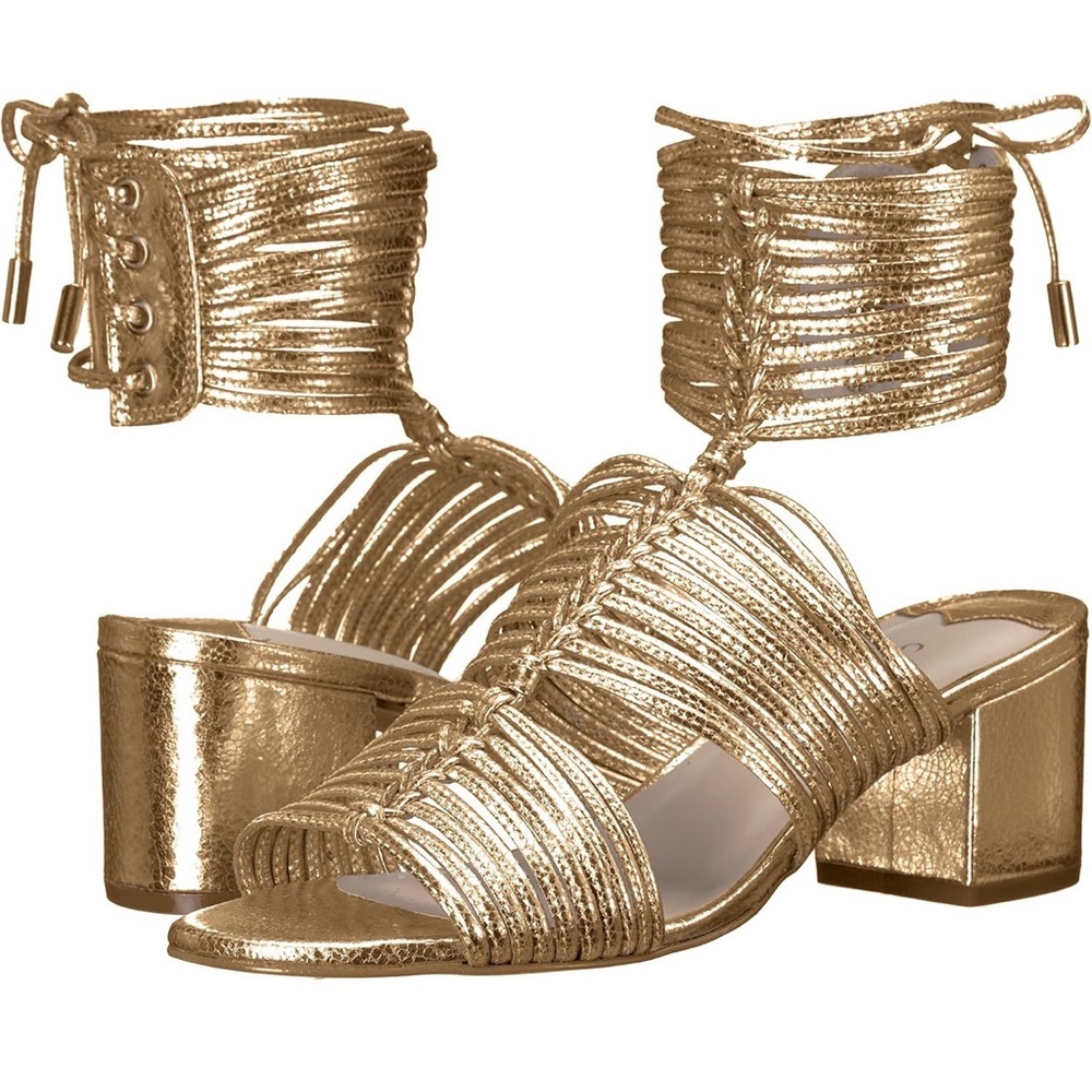 Cecelia New York
Delphina Metallic Gold Strappy Sandals